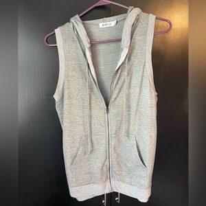 JustFab Sleeveless ZipUp